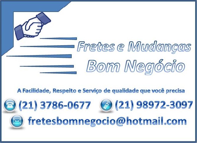 Fretes e mudanças para todo o rio de janeiro